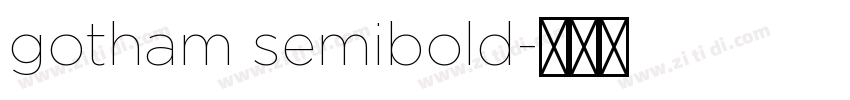 gotham semibold字体转换